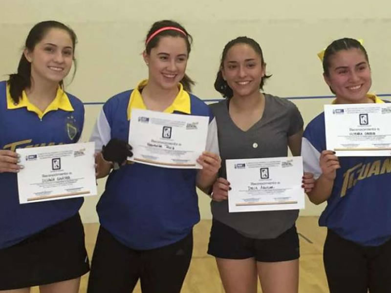 Realizan con éxito el estatal de racquetball en Tijuana