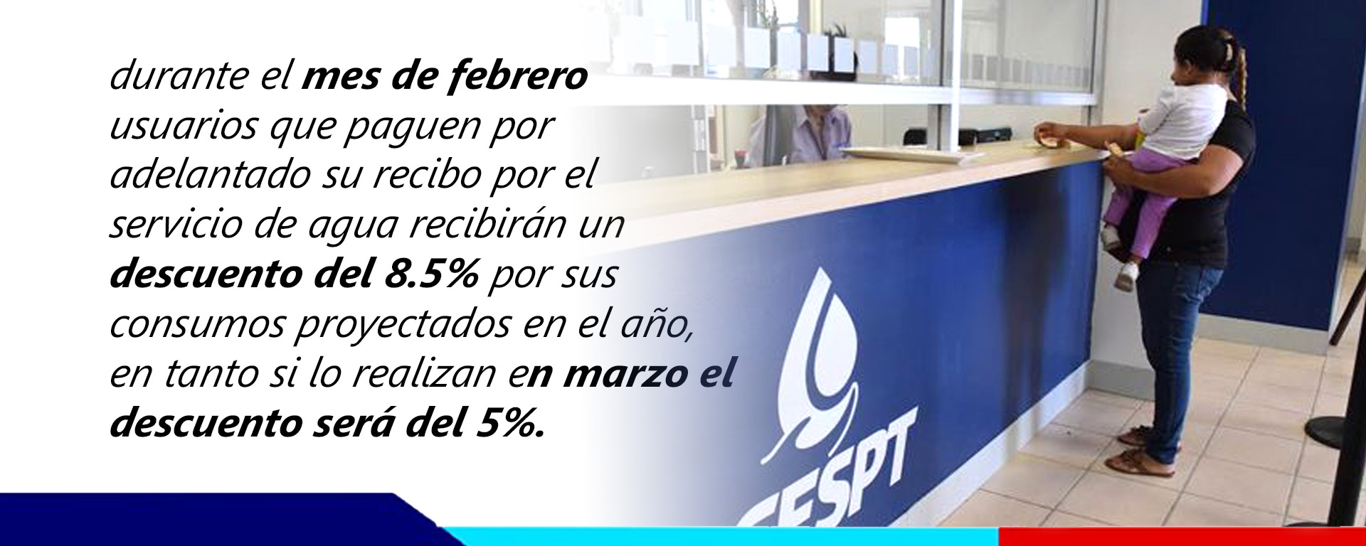 CESPT dará descuento de 8.5% en febrero
