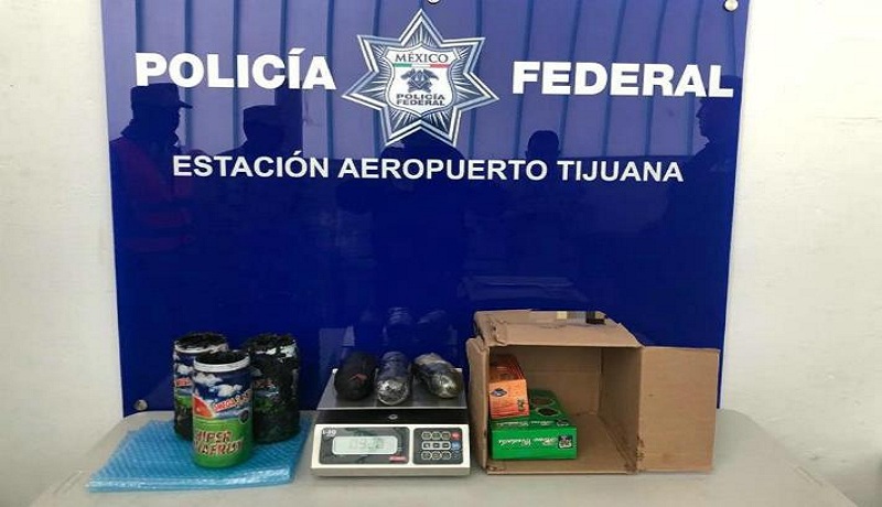 Fue decomisado casi un kilo de heroí­na en Aeropuerto de Tijuana