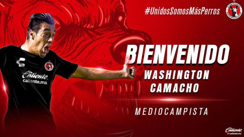 Washington Camacho, refuerzo del Club Tijuana para el Apertura 2019|