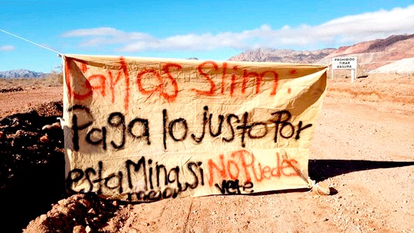 Ejidatarios bloquean la mina de San Felipe|