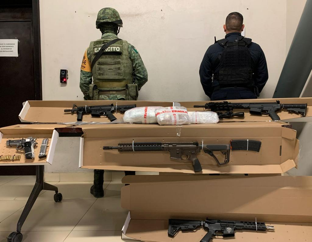 FESC aseguró armas de fuego y narcóticos en Tijuana |