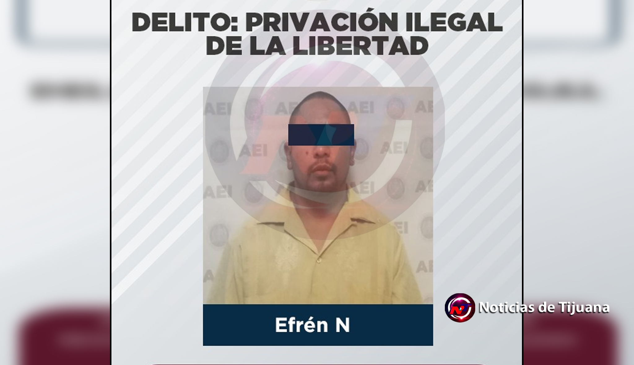 Arrestan a sujeto por privación ilegal de la libertad en Tecate 