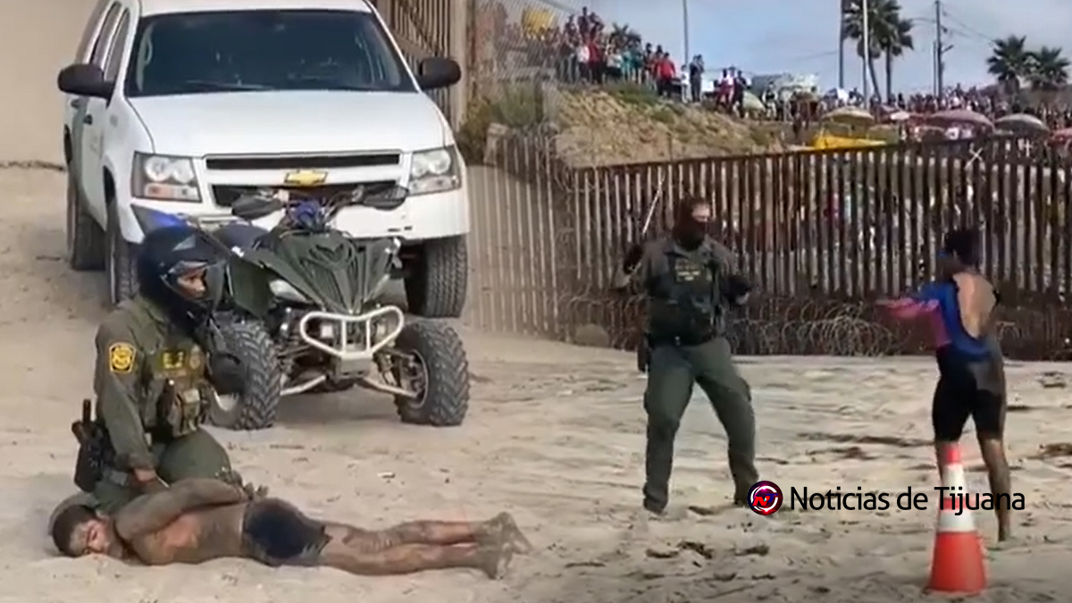 (VIDEO) Inmigrantes se enfrentan a la migra en playa de Imperial Beach |