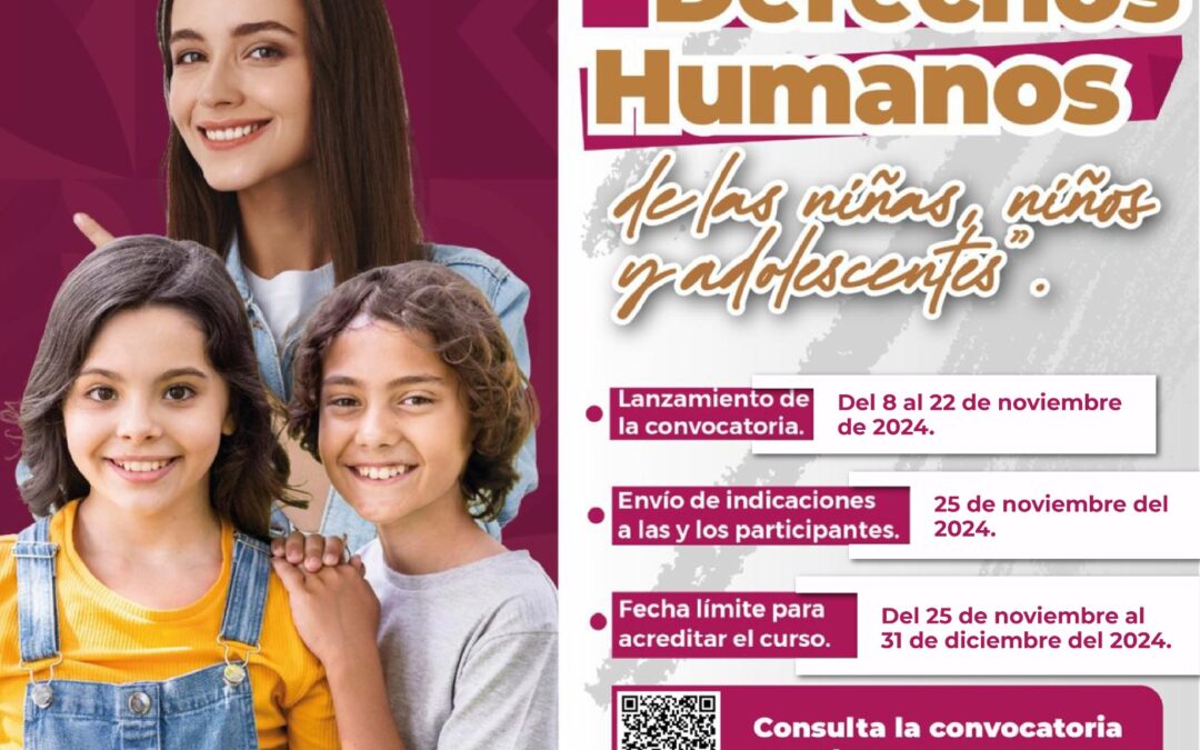 Mantiene Gobierno de Baja California registro para Curso sobre Derechos de Niñas, Niños y Adolescentes